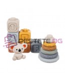 Меки сензорни блокове за бебета